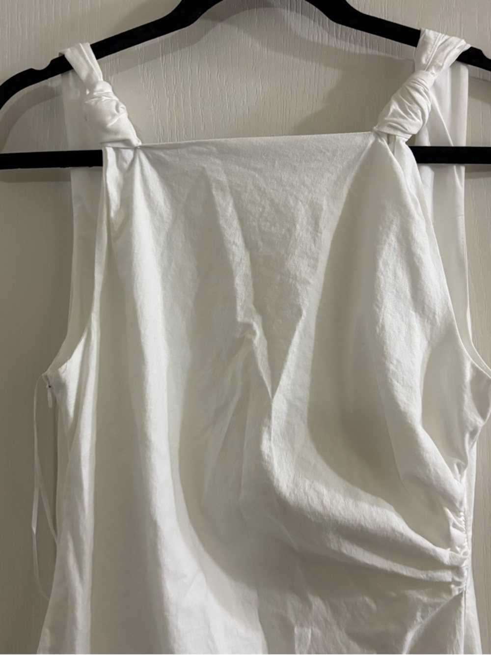 bohme White Knotted-Strap Midi Dress - Picture 2 of 4